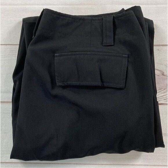 Theory Black Bootcut Cargo Trouser Pants Size 10 - Picture 13 of 13